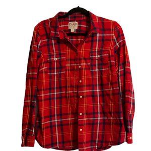 Vintage 1990’s Old Navy Original Garment Women’s Plaid Shirt Size L